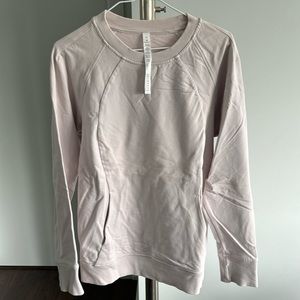 Lululemon Pink Crewneck Sweater W Pockets